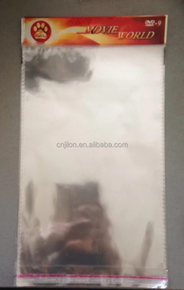 Oversea Header Printed Cellophane Plastic Bag Seal stick