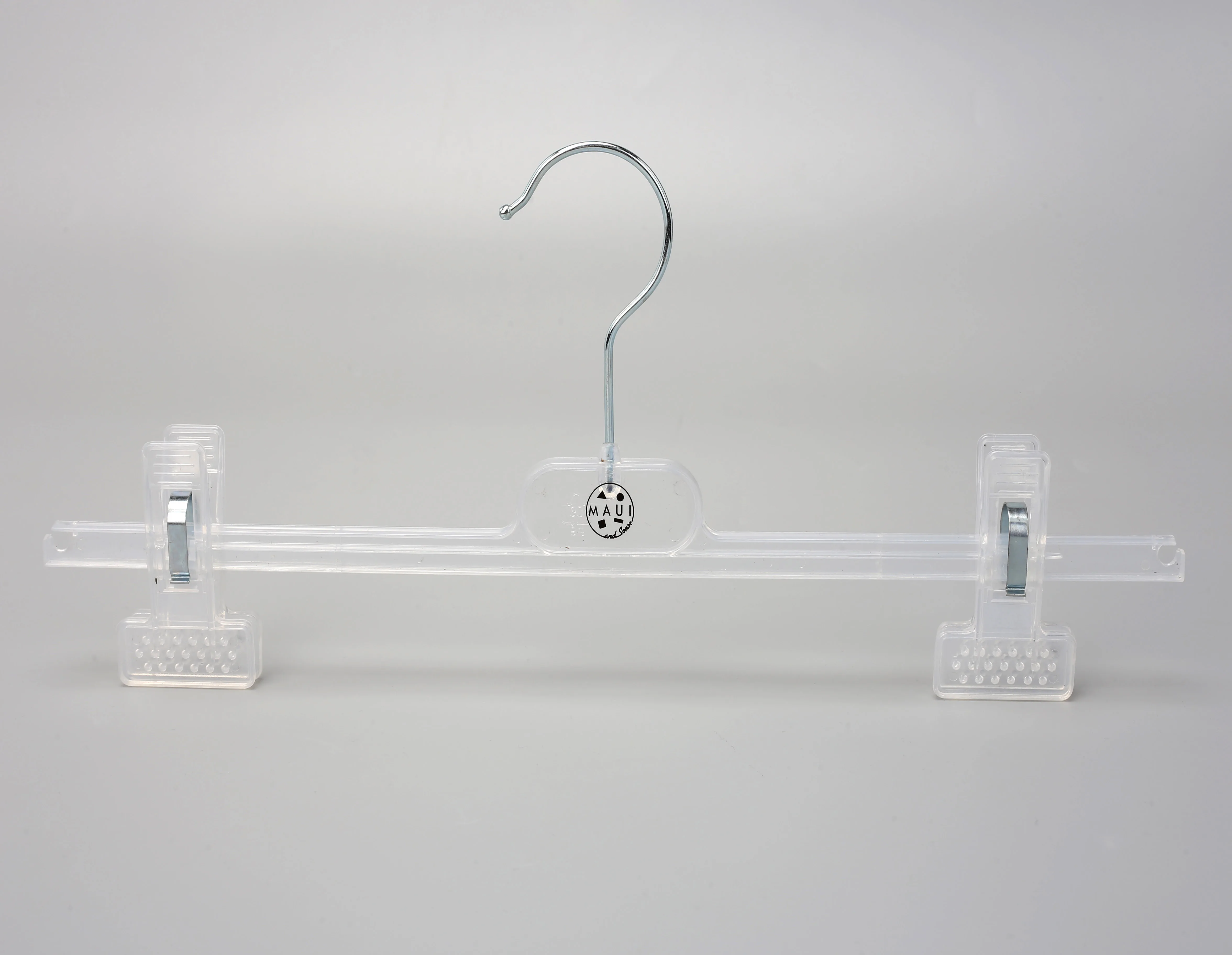 clear transparent 15 inch thin plastic clothes hangers