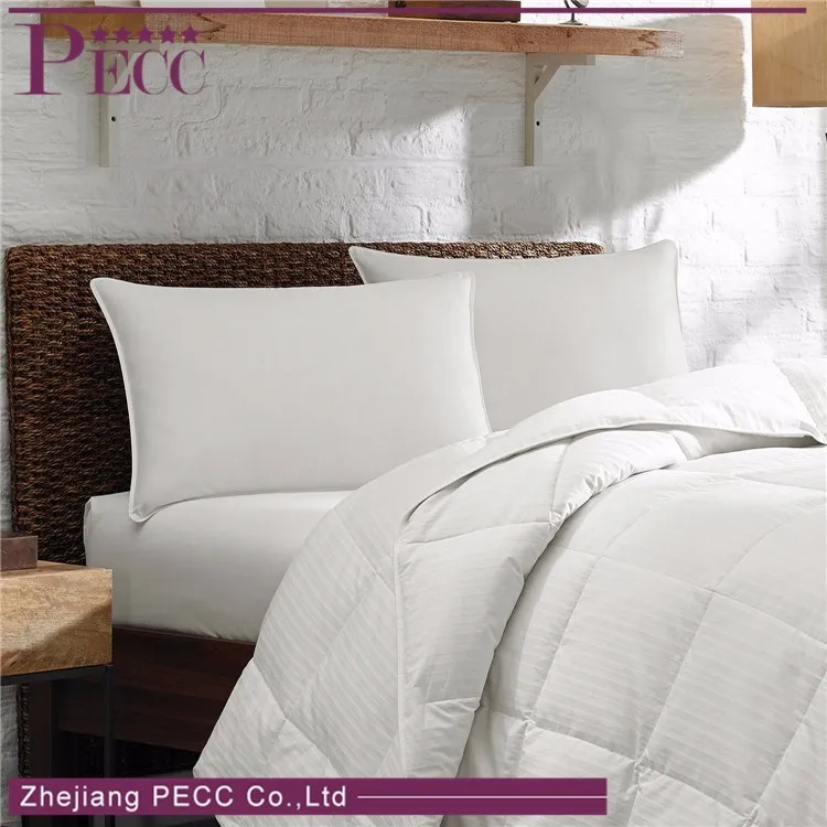 Wholesale Cotton White 100%  Down Filled Comforter For Hotel