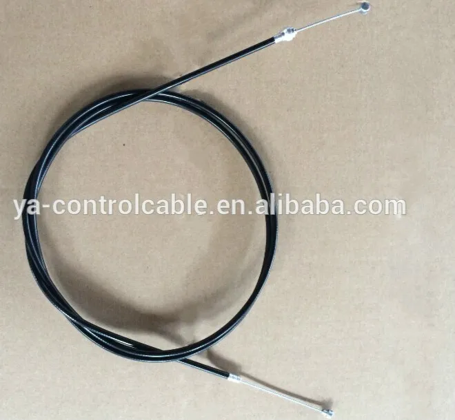 Rear brake cable for bicycle and motorcycle with cable stopper