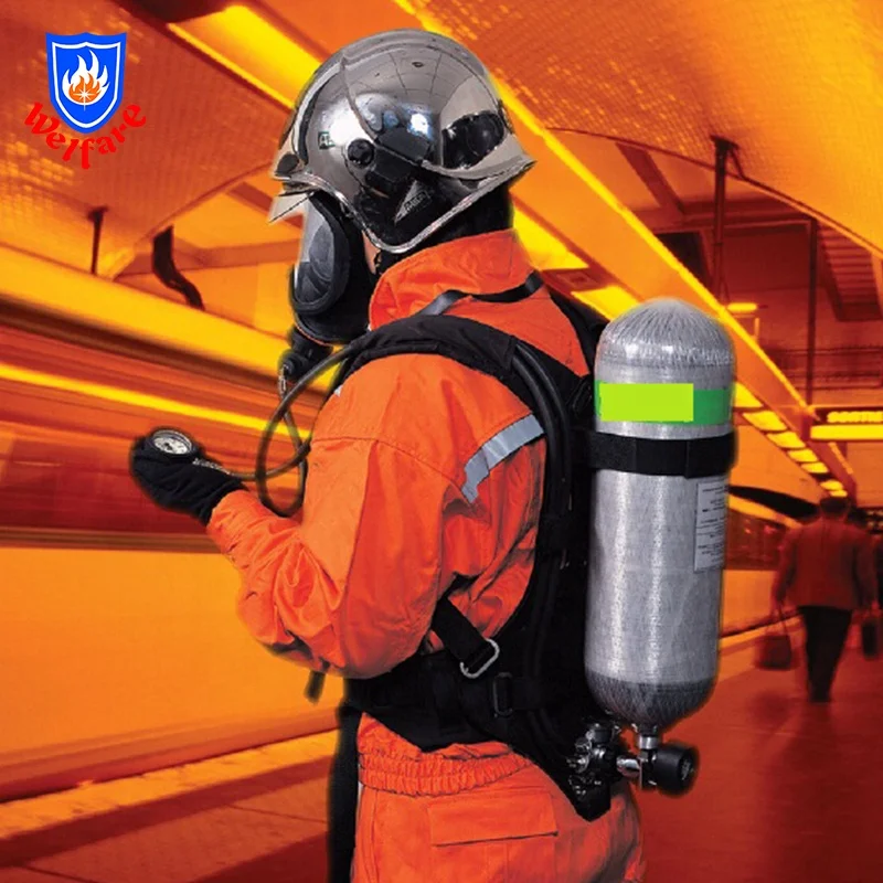 6ltr углеродистая сталь SCBA самосжатый дыхательный аппарат caba
