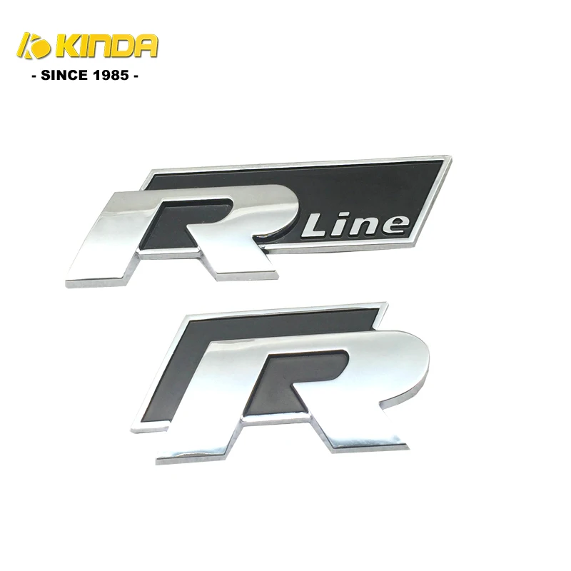 Wholesale Custom various metal R line car badge/r-line emblem/rline sticker
