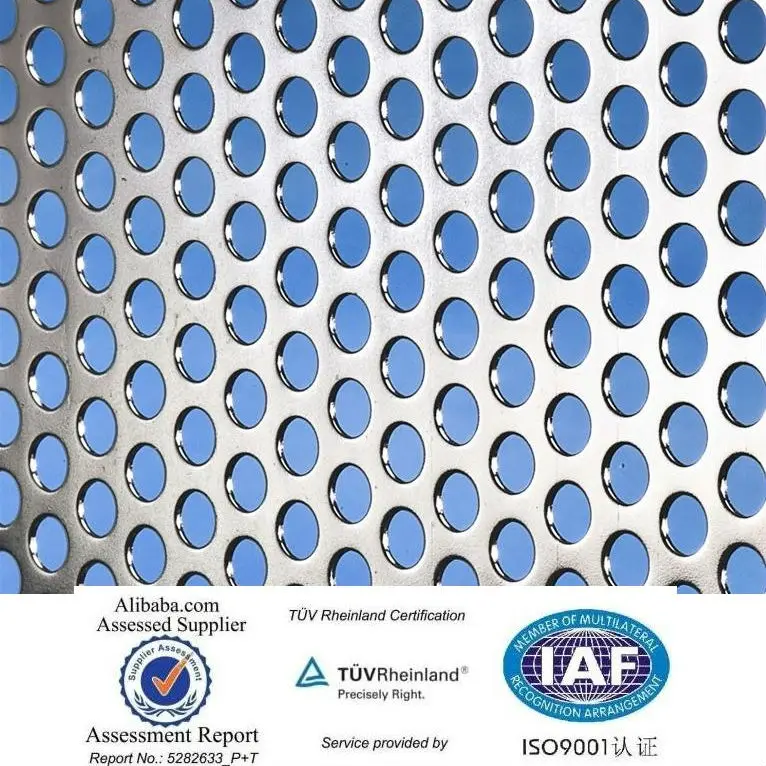 высокое качество перфорированной стали листе 20-летний завод проверены по tuv rheinland