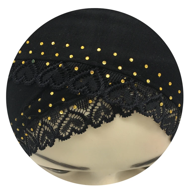 Hot Cotton Stretch Jersey Hijab Scarf with Crystal