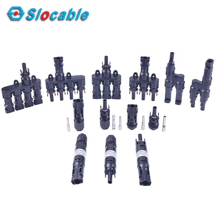 Slocable TUV approved Solar PV system 40A 50A dc solar connector for 12awg/10awg/8awg wire
