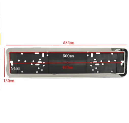 Кронштейн для номерного знака из нержавеющей стали с Европейским номером, держатель рамки, передний и задний номерной знак Европейского стандарта, 52 см x 11 см, скрытый номерной знак