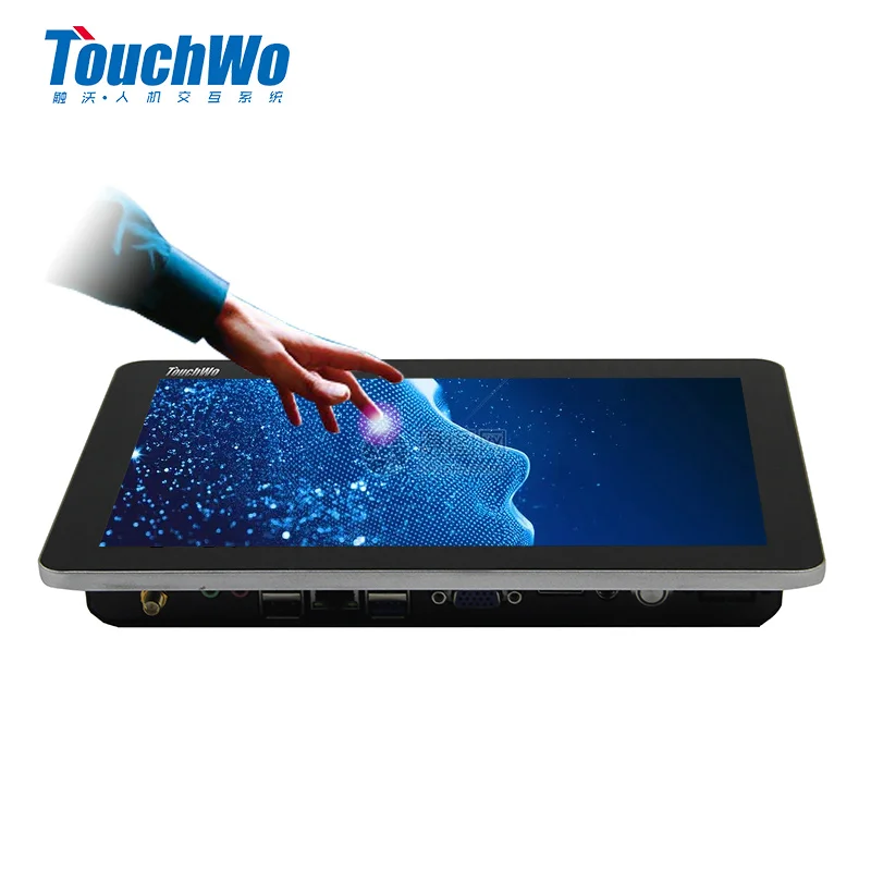 Промышленный сенсорный экран 15,6 дюйма, компьютер «все в одном» с os xp/7/8/10 для полиции, станции метро, банковского терминала самообслуживания