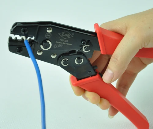 export newest HS-06 hand crimping pliers for 1.25-6mm2 non-insulated cable connector easy use cable lug crimping tool