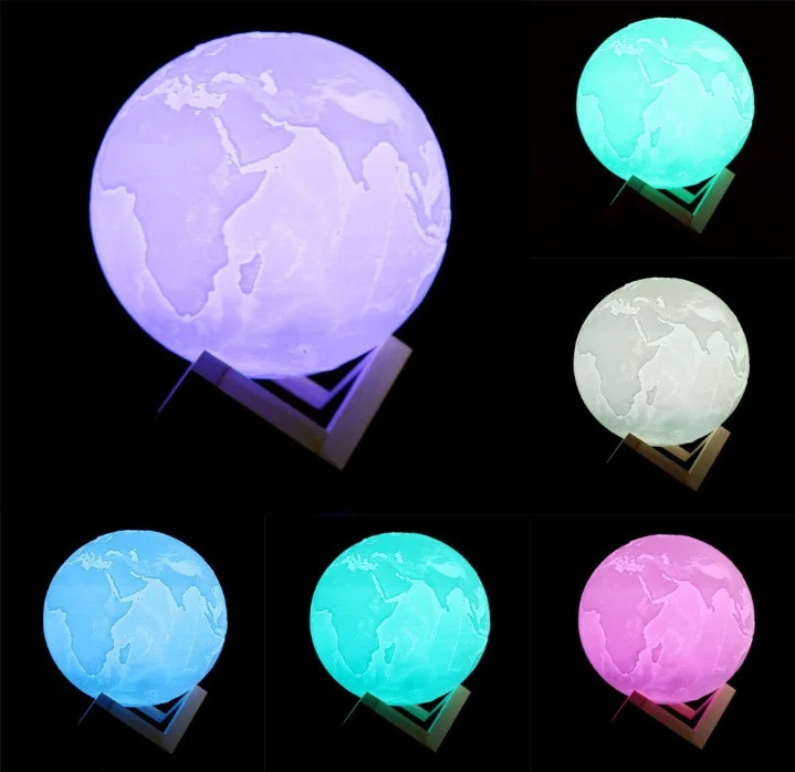 3D Printing Optical Night Light Earth Light Lamp