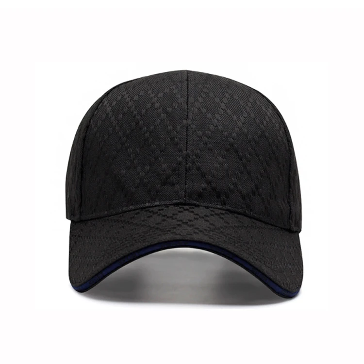 2024 fashion 100% polyester baseball cap luxury quality plaid gentleman baseball hats for mens