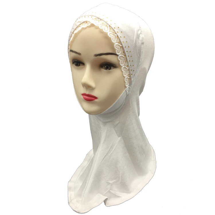 Hot Cotton Stretch Jersey Hijab Scarf with Crystal