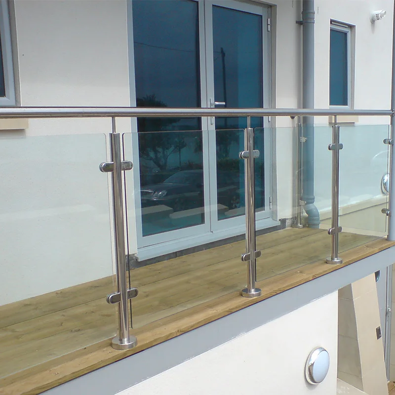 Cheap price balcony railing design glass and balcony rail