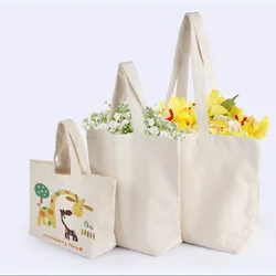 customize plain reusable cotton shopping bag