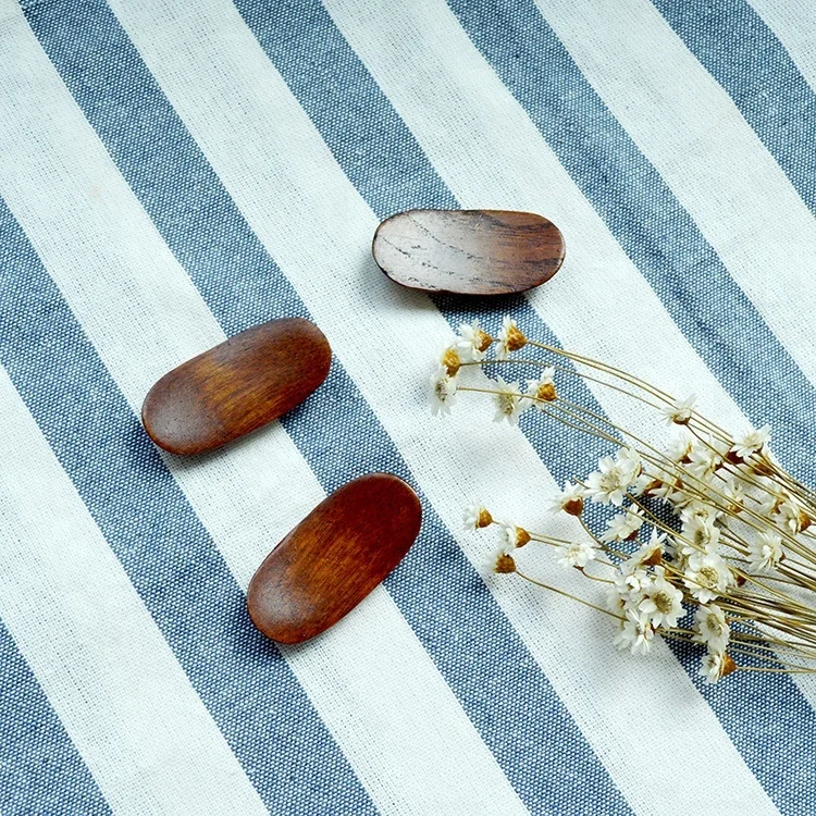 Leaf Shape Wooden Chopsticks Forks Rest Holder Kitchen Spoon Stand