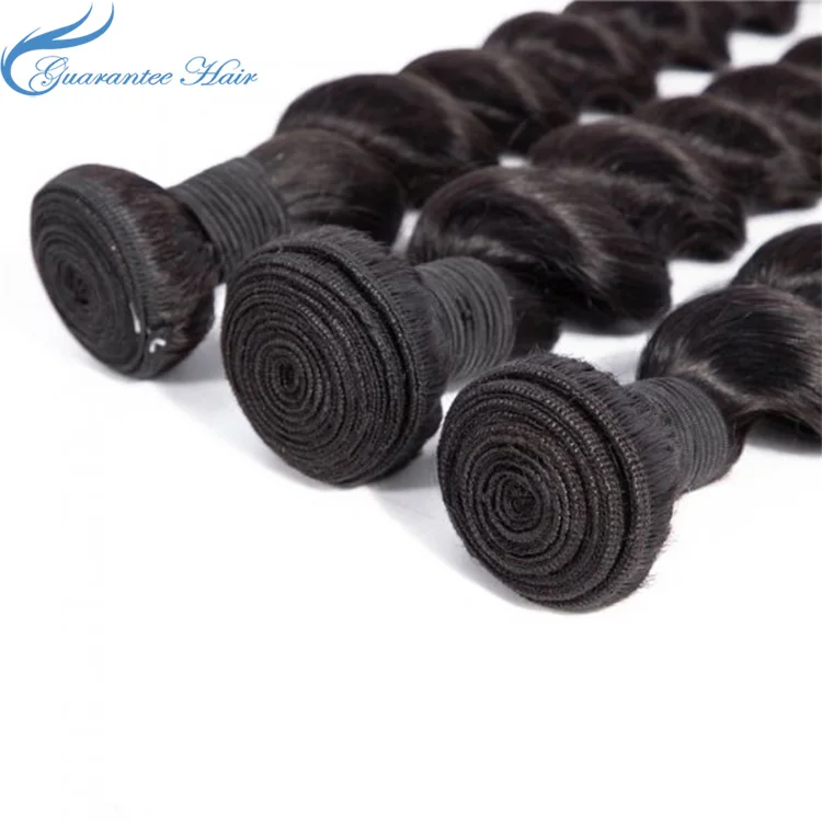 
China Factory Guaranteehair 9A remy grade loose deep wave hair bundles 