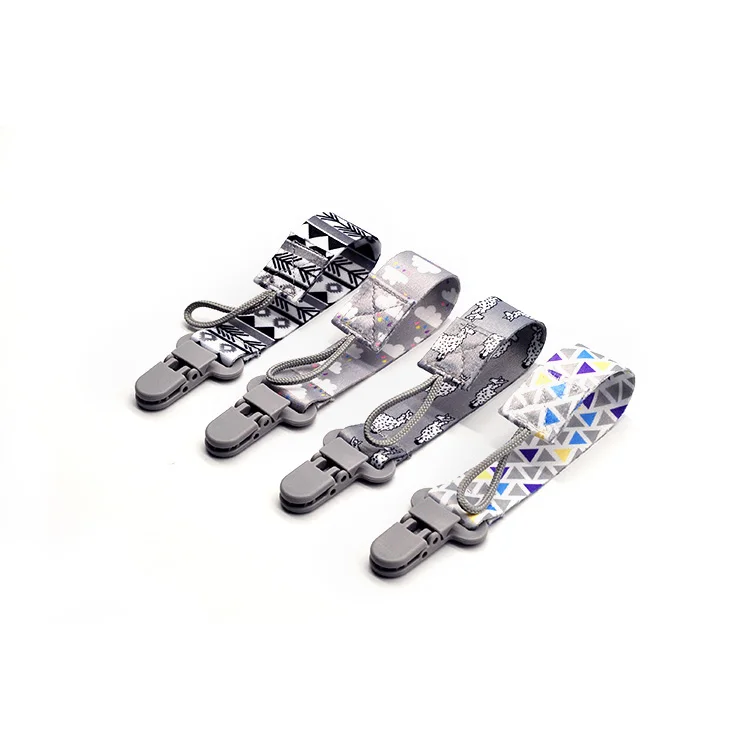 Supplier ribbon baby pacifier clip chain kids nipple soother holder