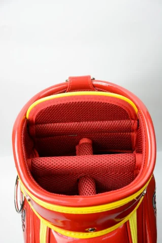 New Arrival Pu Leather Adult Mens Women Golf Bag Custom Embroidery Logo Golf Club Bag Golf Stand Bag