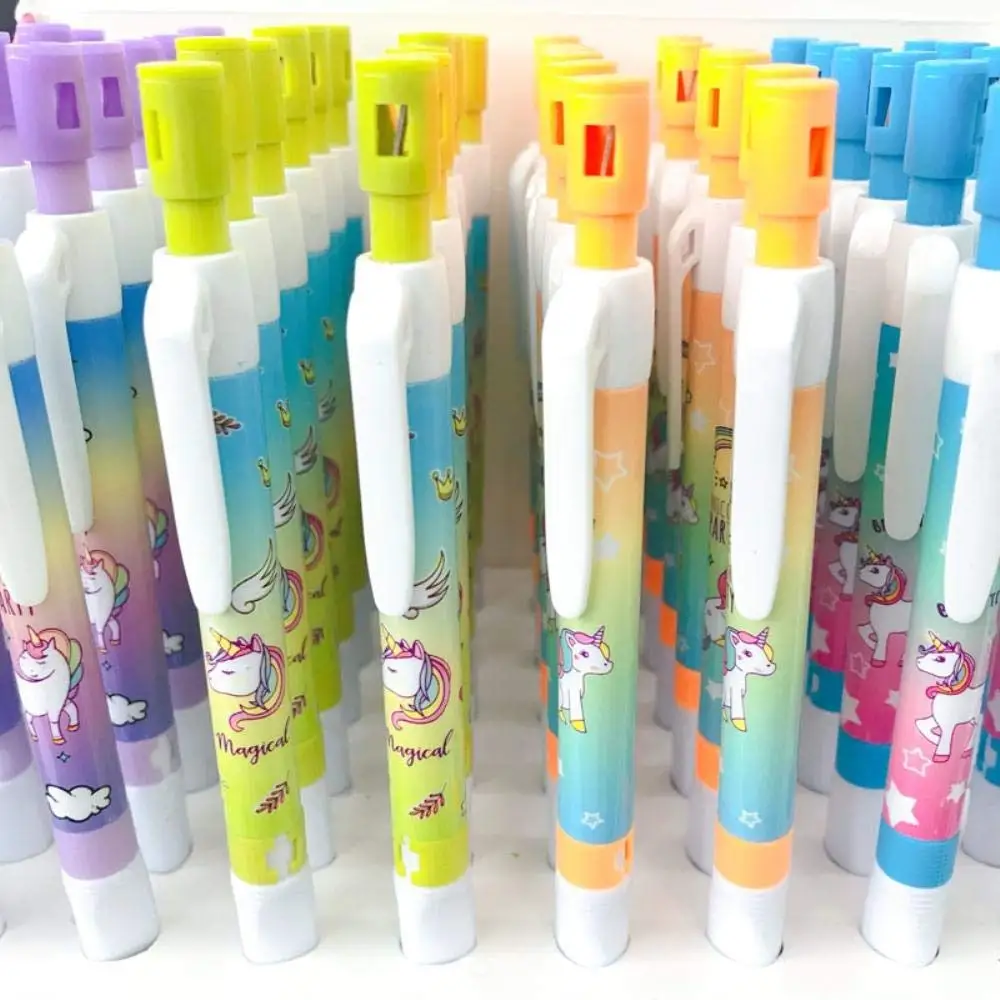 Kawaii Cute Unicorn Press Automatic Mechanical Pencil Supply Stationery 2.0mm