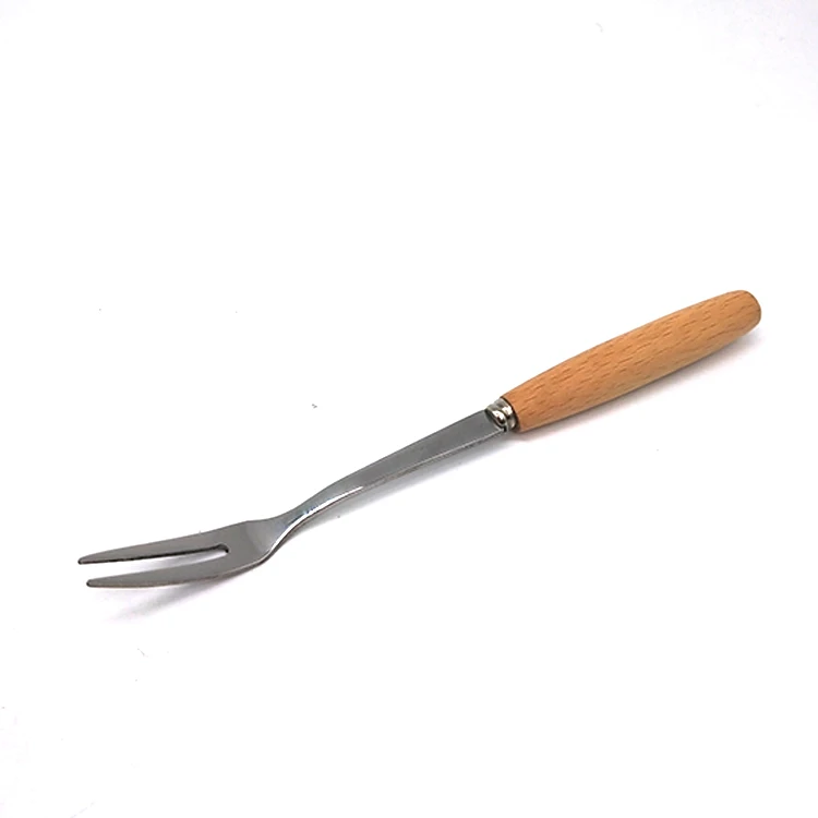 
Cocktail bar tools stainless steel tableware steak knife and fork spoon four-piece wooden handle 