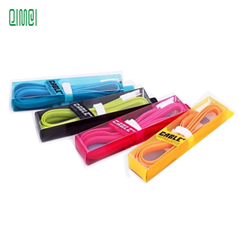 Fashion  PVC Plastic Retail Packaging Box   USB Cable Line packaging