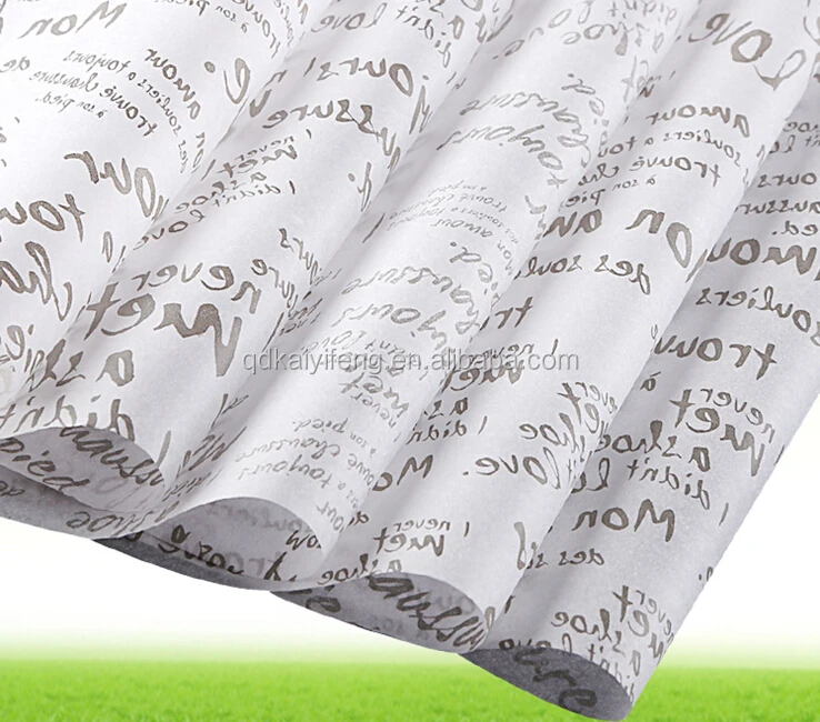 
Wholesale High Quality Custom Logo Printed Wholesale Gift flower Wrapping Paper 