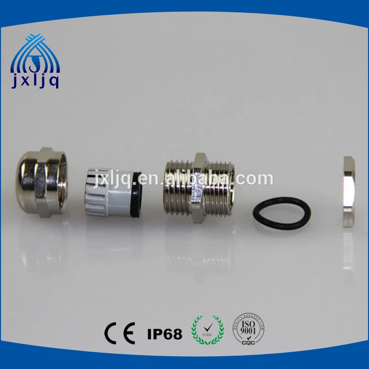 Waterproof metal cable gland IP68