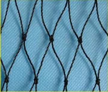 PE knotted fish farming nets with double knot