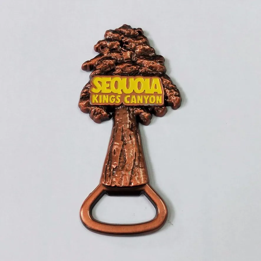 Tree shape bottle opener magnets for fridge souvenir