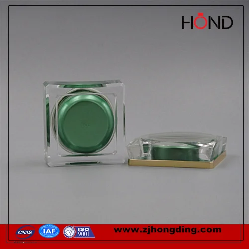 
wholesale acrylic dark green 50ml acrylic cosmetic jar / UV GEL NAIL container 