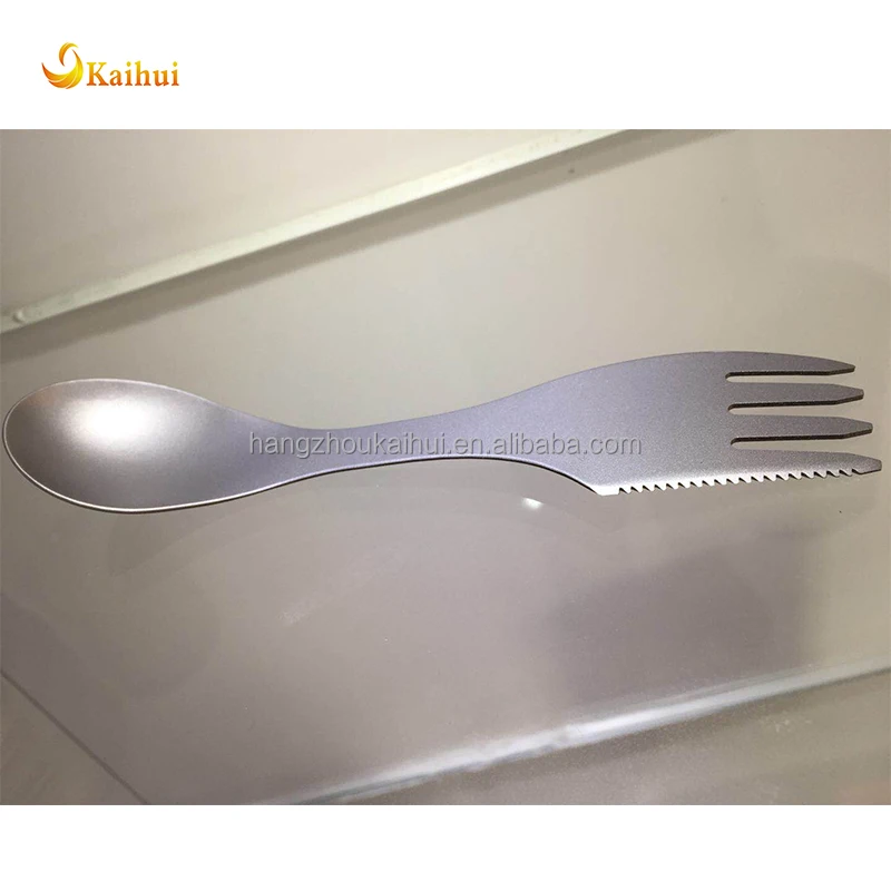 100% TITANIUM SPORK 3-in-1 Lightweight Eco-friendly Durable Spoon,Fork and Knife