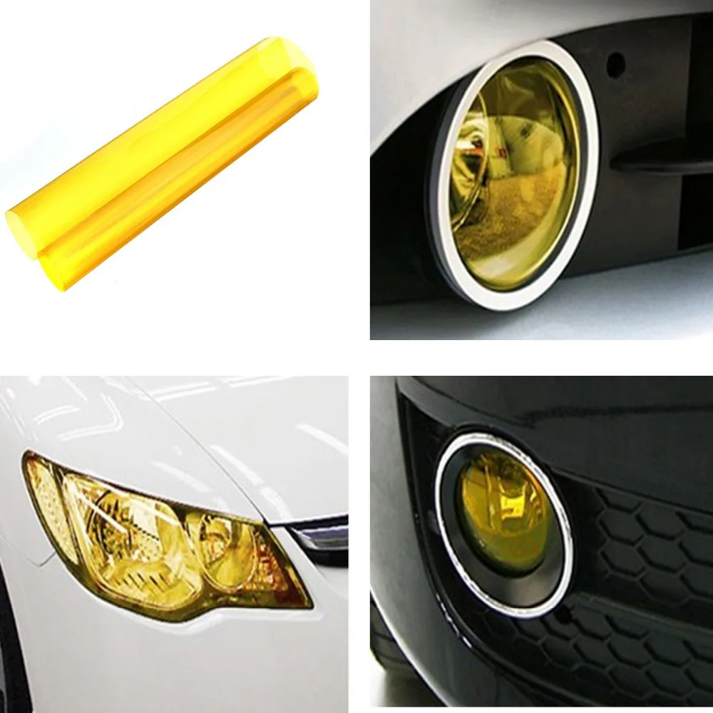 Factory price 0.3*9M Glossy Car Headlight Covers Headlight Tint Film