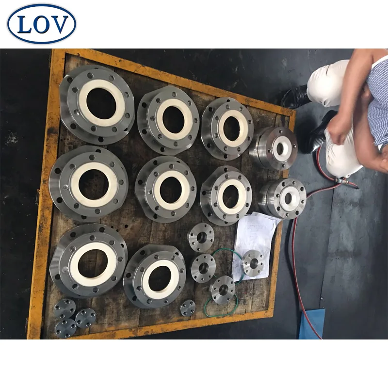 
High Quality Sanitary Full Lined Ceramic Ball Valve 
