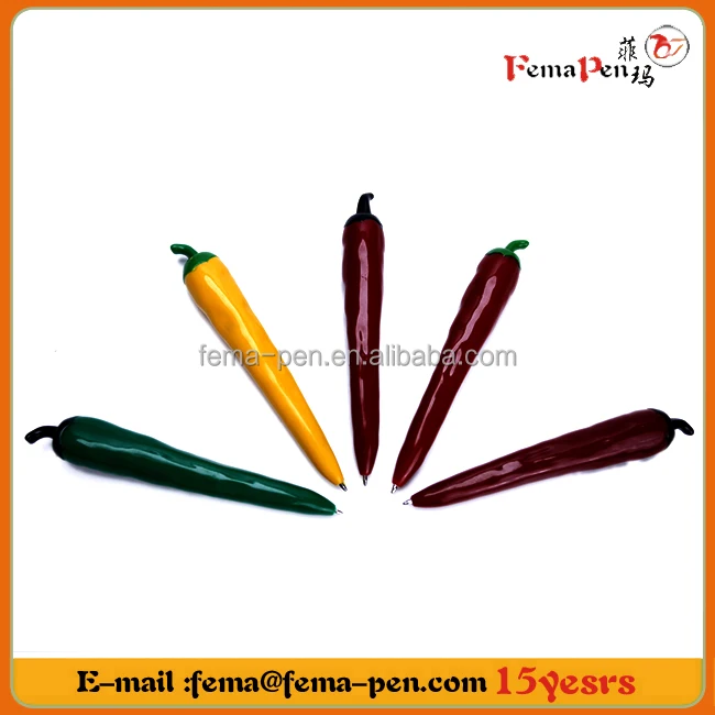 Fema colored  promotional gift Chili ballpoint pen