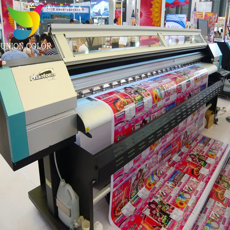 3.2m inkjet solvent printer phaeton ud-3208q with 8 spt510 printheads