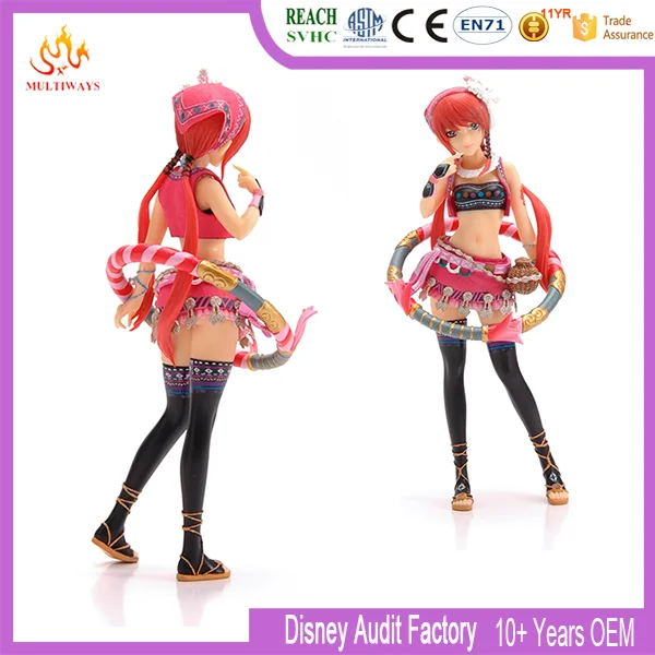 Hot Sexy Japanese Girl Plastic Cartoon Japanese Girl in Uniform for Collection