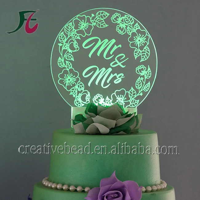 Украшение для вечеринки тип предмета товары праздника и свадебного торта со светодиодной подсветкой невесты