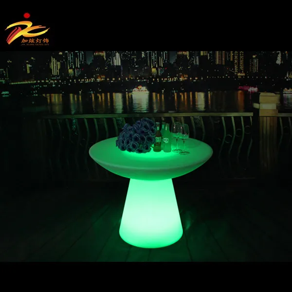 
CE&ROHS PE plastic furniture color changing led glass bar table for bar,party ects 