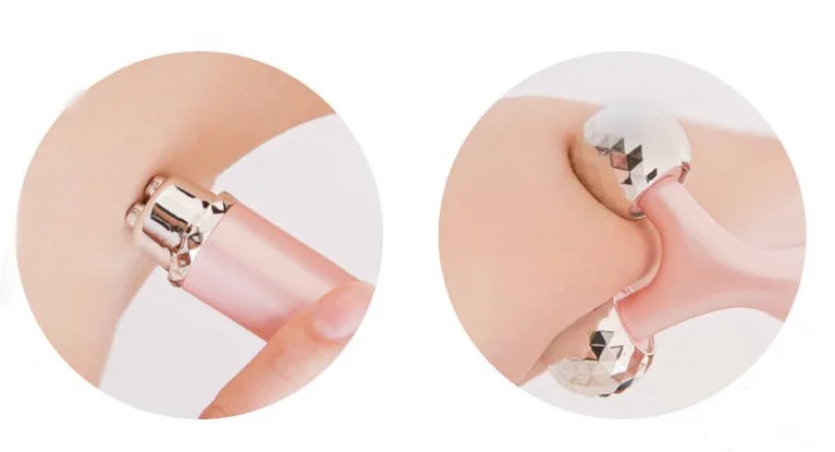 Electric Rolling And Vibrating Massage Waterproof Face Esthetic Roller Massager