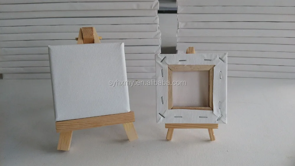 
10*10cm mini stretched canvas oil painting canvas blank painting canvas 