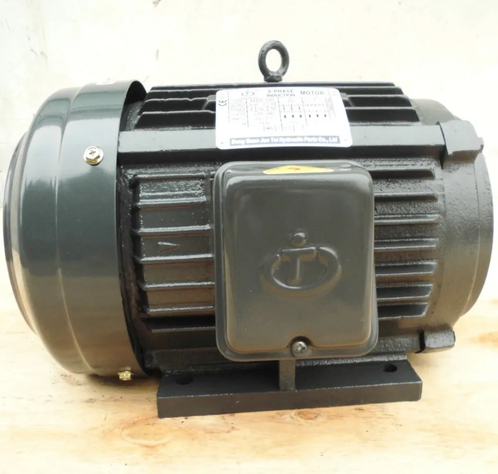 1HP 0.75 kw 3 Phase Induction Electric Motor for Hydraulic Pump