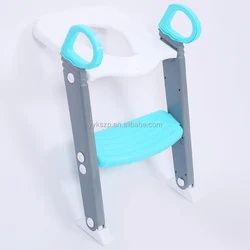 Удобное складное детское безопасное сиденье для унитаза с лестницей