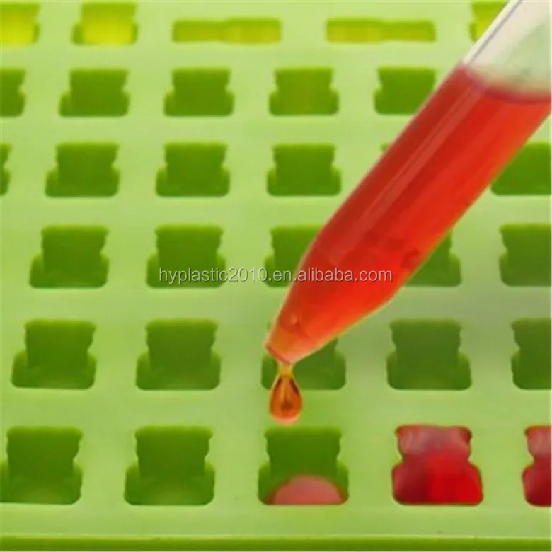 Gummy Bear Candy Molds Silicone Chocolate Gummy Molds with Bonus Droppers