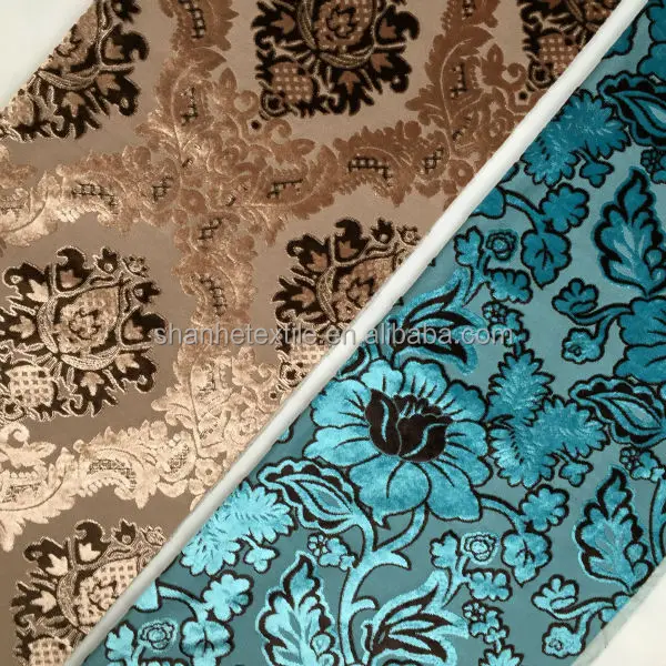Jacquard Velvet Embossed Upholstery Fabric
