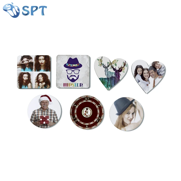 Free  Design  Wholesale Blank Sublimation MDF Fridge Magnets