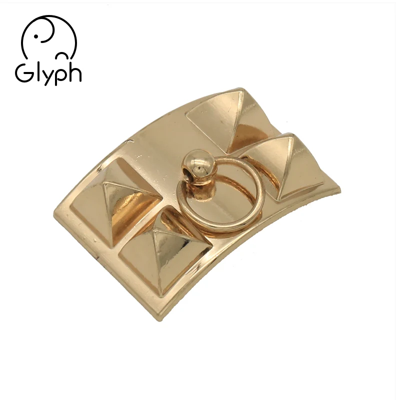 Fashion metal arch shaped belt buckle bend buckle custom with ring