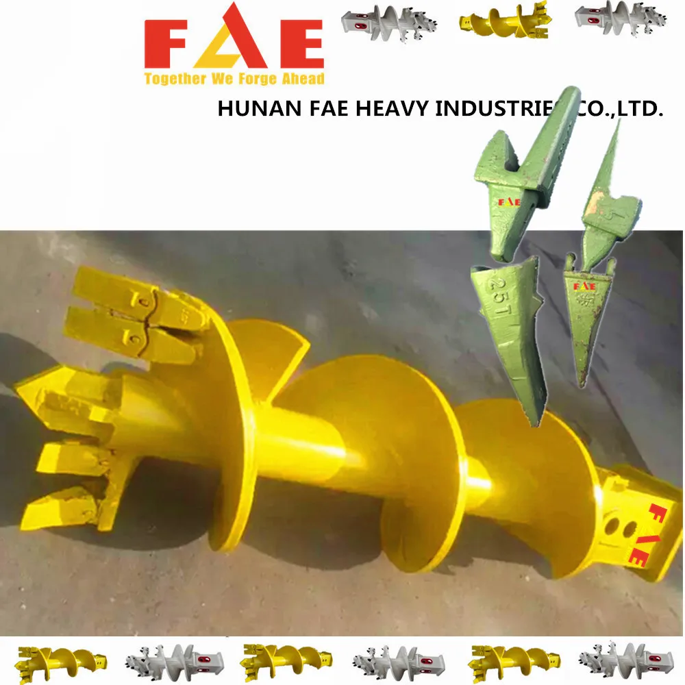 Quality hydraulic rock earth auger for hard rock