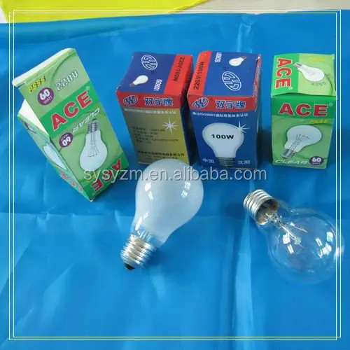 40 Вт 60 Вт 75 Вт 100 Вт 150 Вт 200 Вт фирменные прозрачные/матовые GLS лампочки BC ES B22 штыковая крышка/двухштырьковый baseScrew In