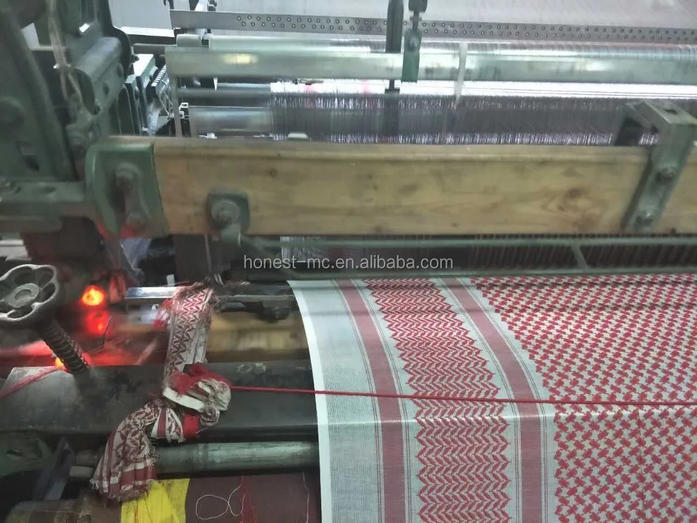 Power shuttle loom used for yashmagh scarf weaving