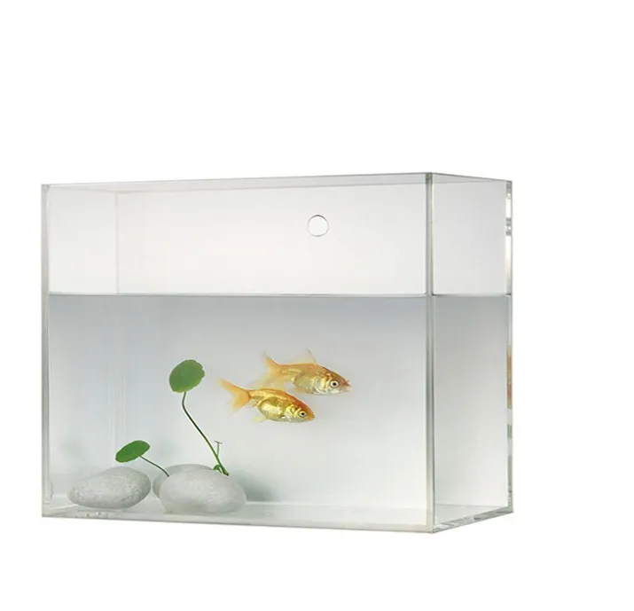 
personalized acrylic mini fish tank 5 sides clear transparent plexi water containers 