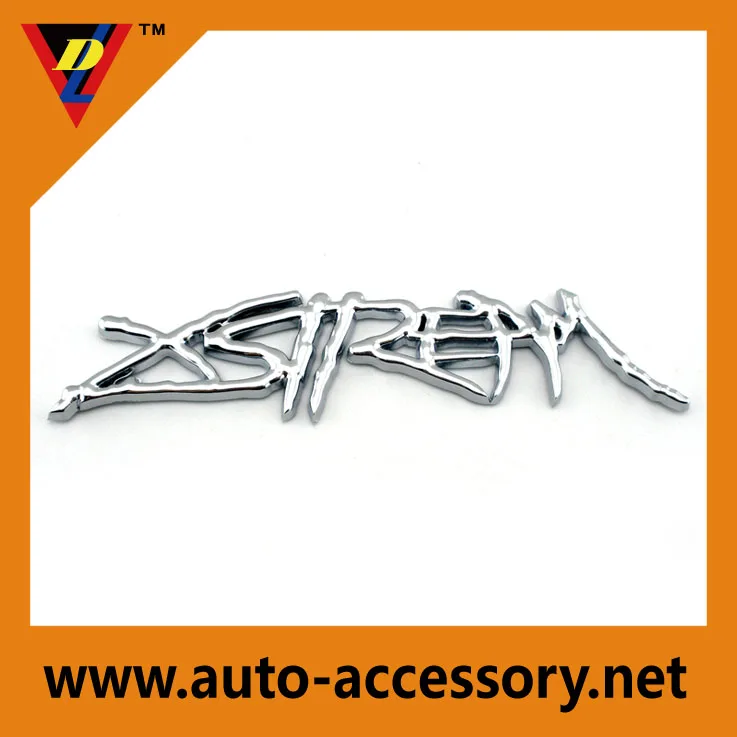 Сильный клейкой ленты на заказ 3d хром метал логотип наклейки для автомобиля